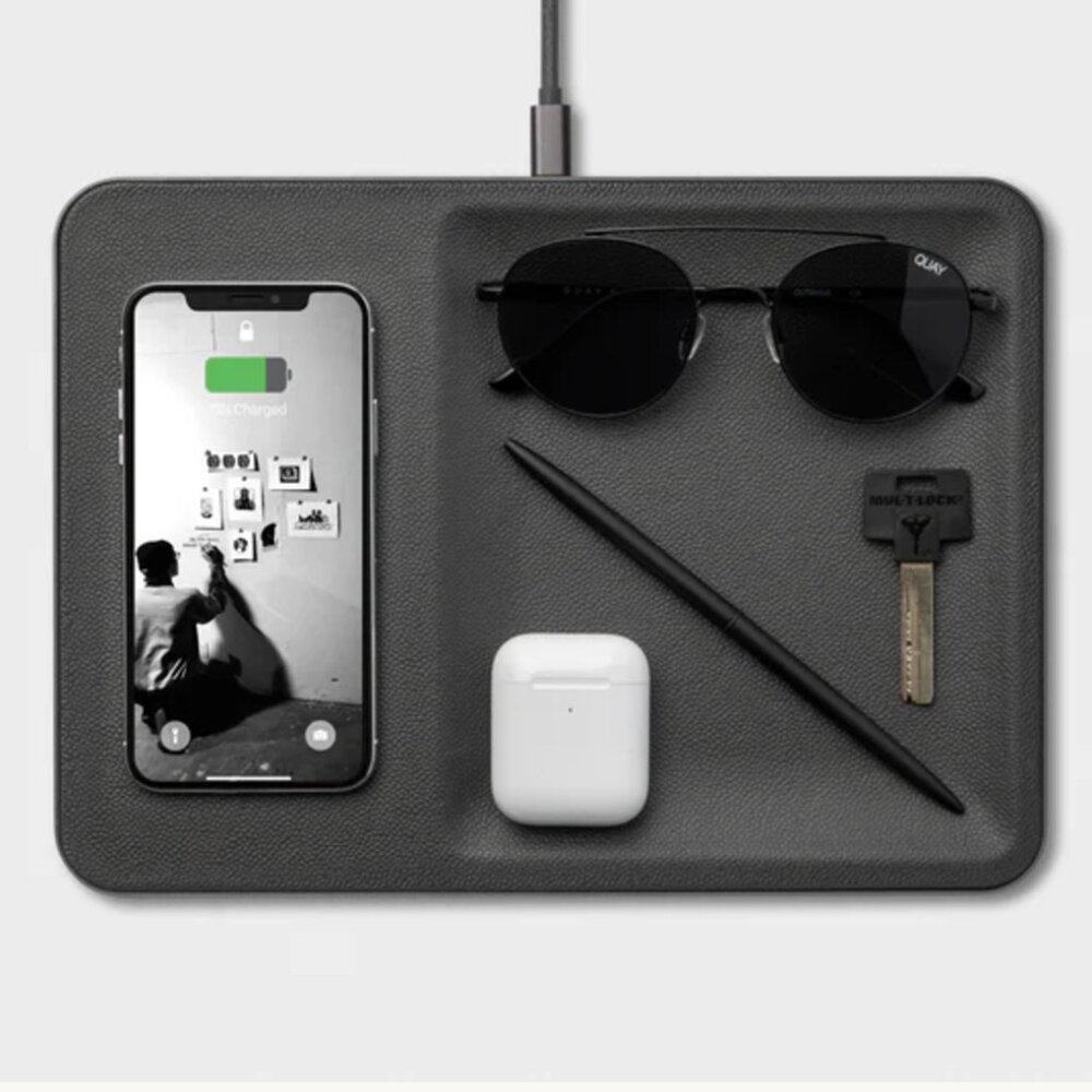 Black Single-Device Charging Tray | COURANT